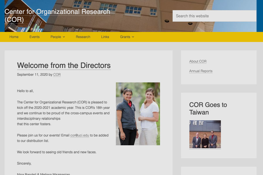 Center for Organizational Research (COR)
