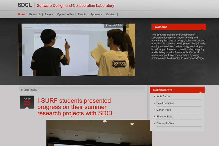 Software Design and Collaboration Laboratory (SDCL)